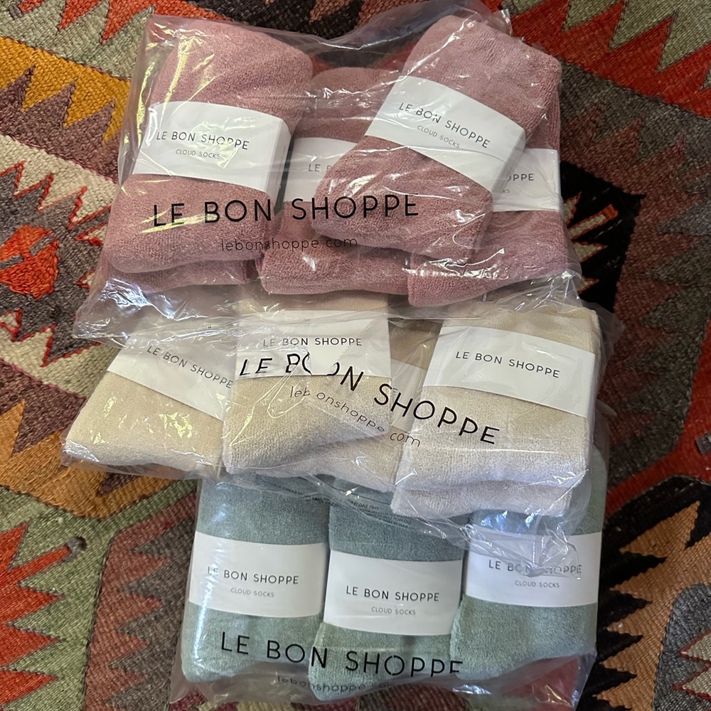 Le Bon Shoppe Cloud socks - 24 pairs (unopened, brand new)
